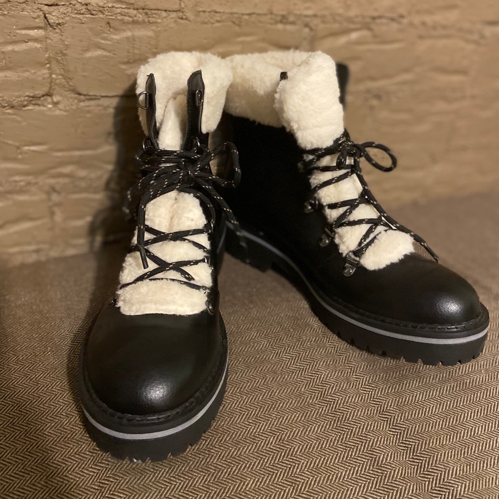Tommy Hilfiger leather hiking boots